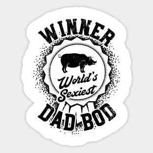 Winner Worlds Sexiest Dad Bod Sticker